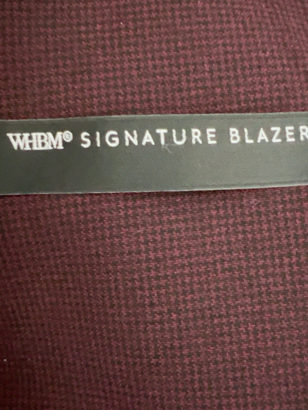 WHBM Signature Blazer Burgundy Wine Two Button Tailored Jacket Size 4 - Picture 8 of 10